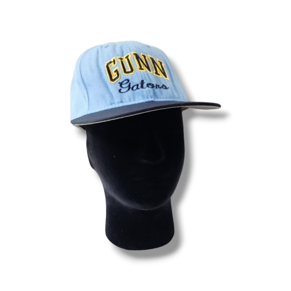 Vintage GUNN Gators Junior High School Blue Fitted 7 1/4 Pro Model Hat By roxxi